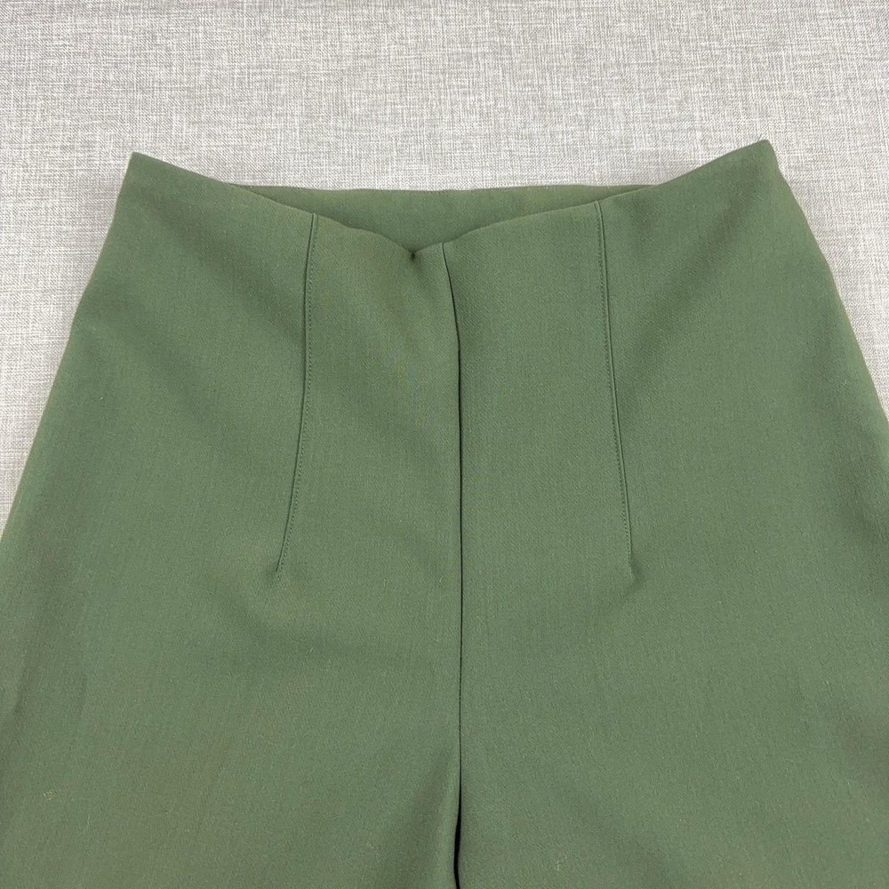 Joie Womens Size 2 Olive Green Wide Leg Crepe High Rise Dress Pants Trousers - Picture 8 of 12